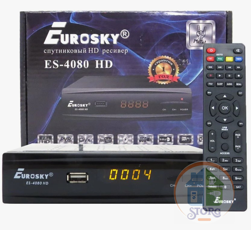 Спутниковый тюнер ресивер Eurosky ES-4080 HD S2