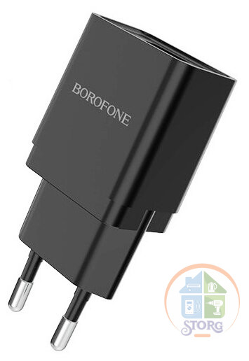 СЗУ BOROFONE BA19A 5V1A 1USB Nimble single port, black
