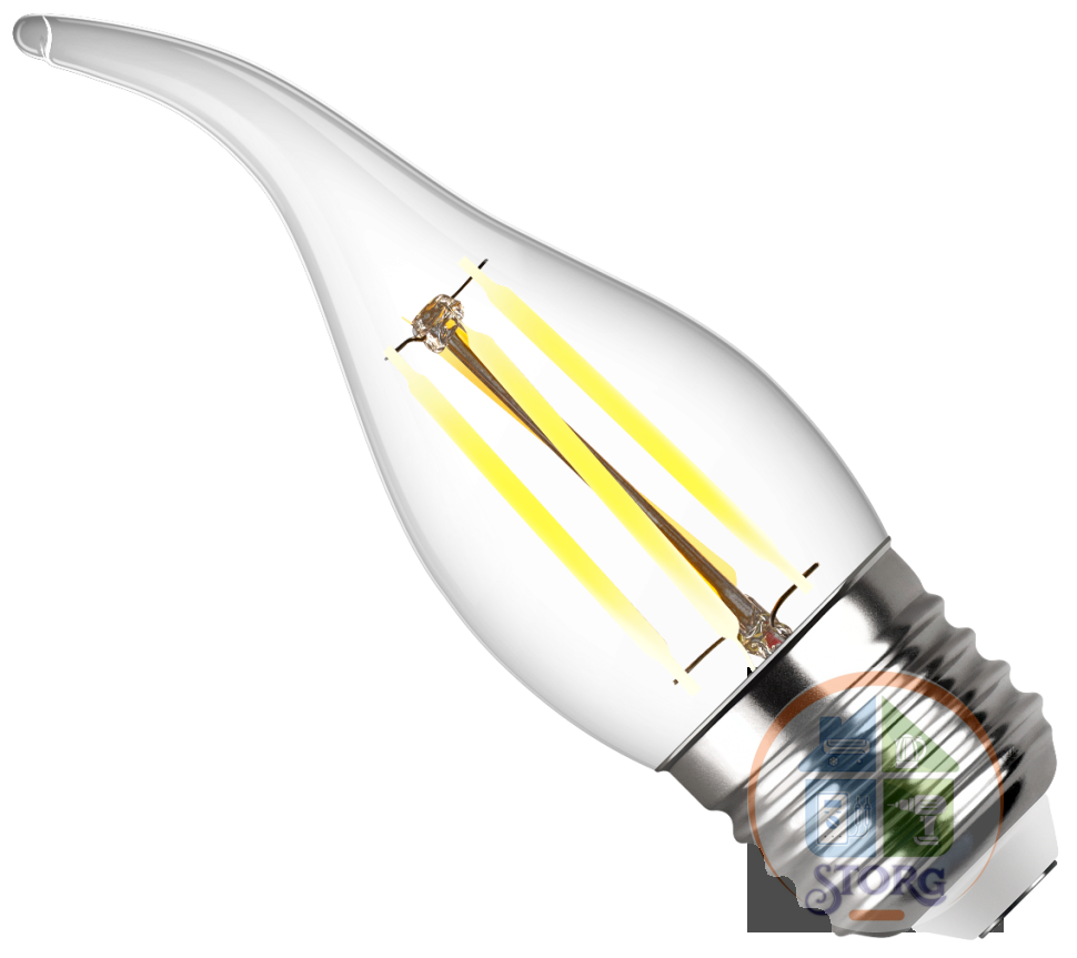 Светодиодная лампа REV LED свеча на ветру FC37 E27 7W, 2700K, PREMIUM (FILAMENT), теплый свет