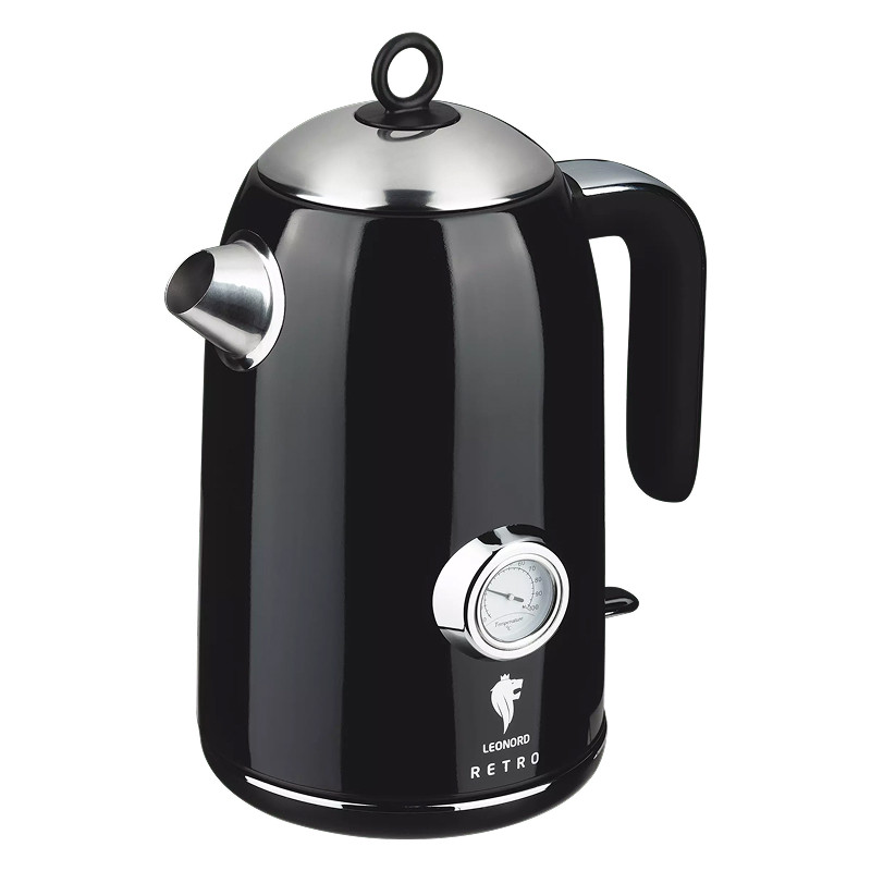 Чайник электрический LEONORD LE-1903/2 RETRO STRIX Черный/Нерж.сталь; 2200Вт; 1,7л; 24 мес.гар.