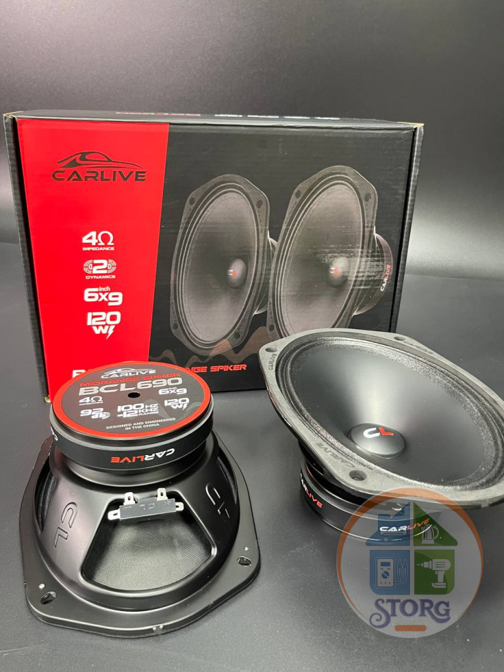 Эстрадная акустика Carlive BCL690 Premium 15x23sm  (6x9)" Овальные RMS 240W Убийца FOCAL !