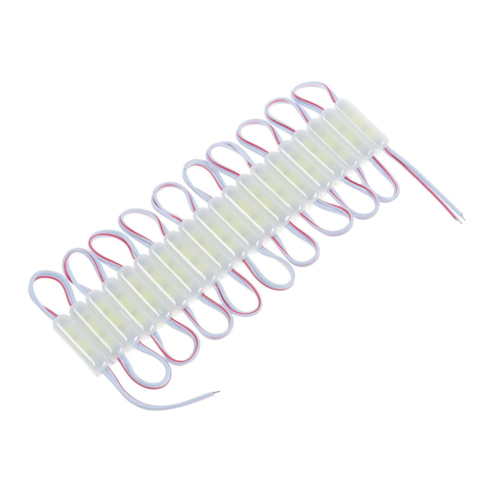 Светодиодный модуль МИНИ, 2 Вт, COB LED, 180 Lm, IP65, 6500K, 12V, БЕЛЫЙ, набор 20 шт. 9209037