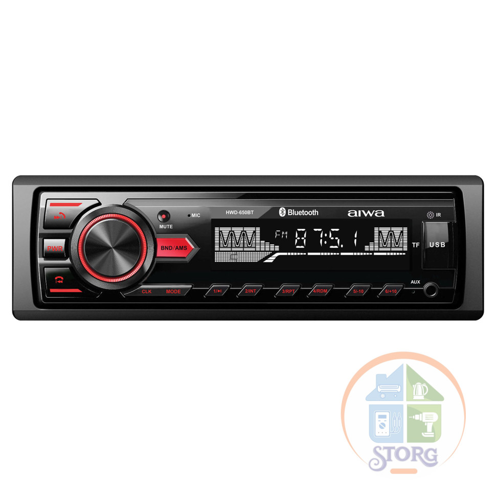 Автомагнитола AIWA HWD-650BT FM/BT/MP3/USB/TF-card 4 х 50 Вт