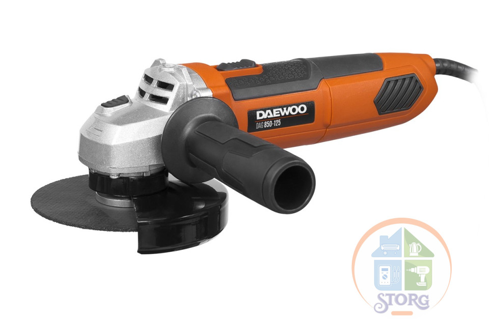 Машина угловая шлифовальная DAG 850-125 DAEWOO, 850 Вт, 0-11000 об/мин, 125 мм