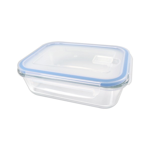 Контейнер для продуктов с крышкой SAKURA SA-CN01-1040, 1040мл, жаропрочное стекло/пластик