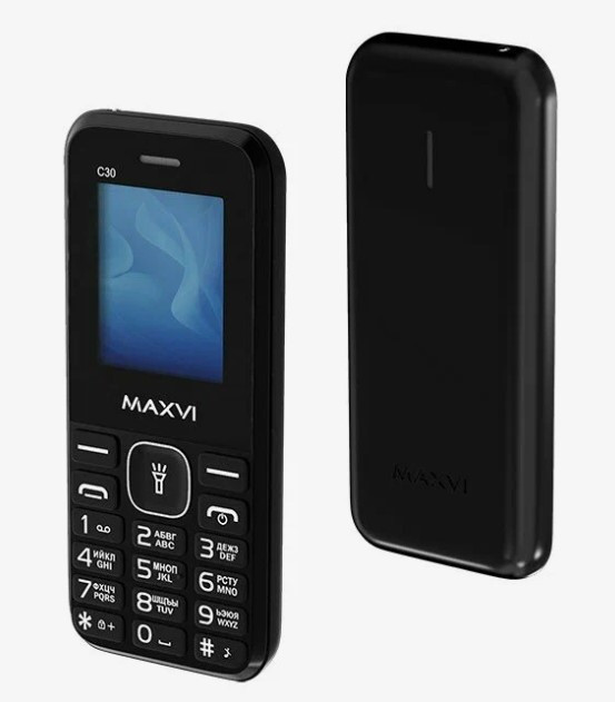 Мобильный телефон Maxvi C30 черный Мобильный телефон Maxvi C30 черный