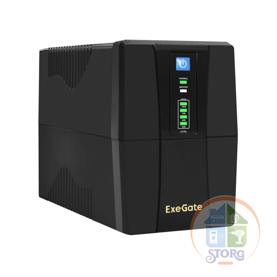 Источник бесперебойного питания ExeGate Power Back BNB-800<800VA (800VA/480W, 12 мес.гарантия)