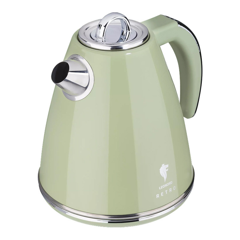 Чайник электрический LEONORD LE-1906/2 RETRO STRIX Оливковый/Нерж.сталь; 2200 Вт; 1.5 л; 24 мес.гар.