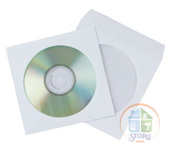 Конверт для Оптического диска CD-R (в пачке 100шт) цена за уп.100шт штучно не продаются!