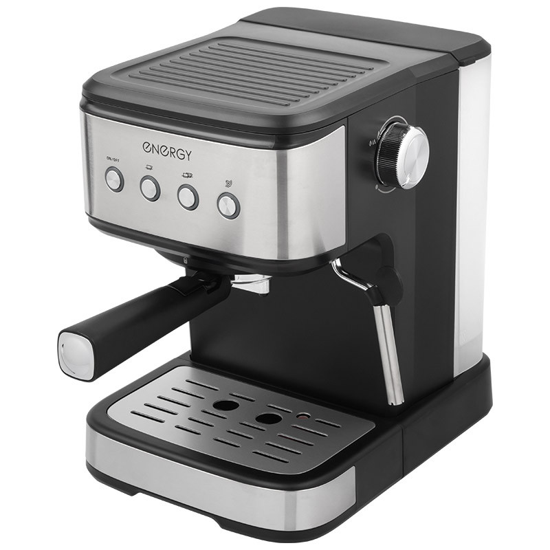 Кофеварка рожковая ENERGY EN-264R Черный; 1100Вт; 1.5л; Использовать кофе-молотый