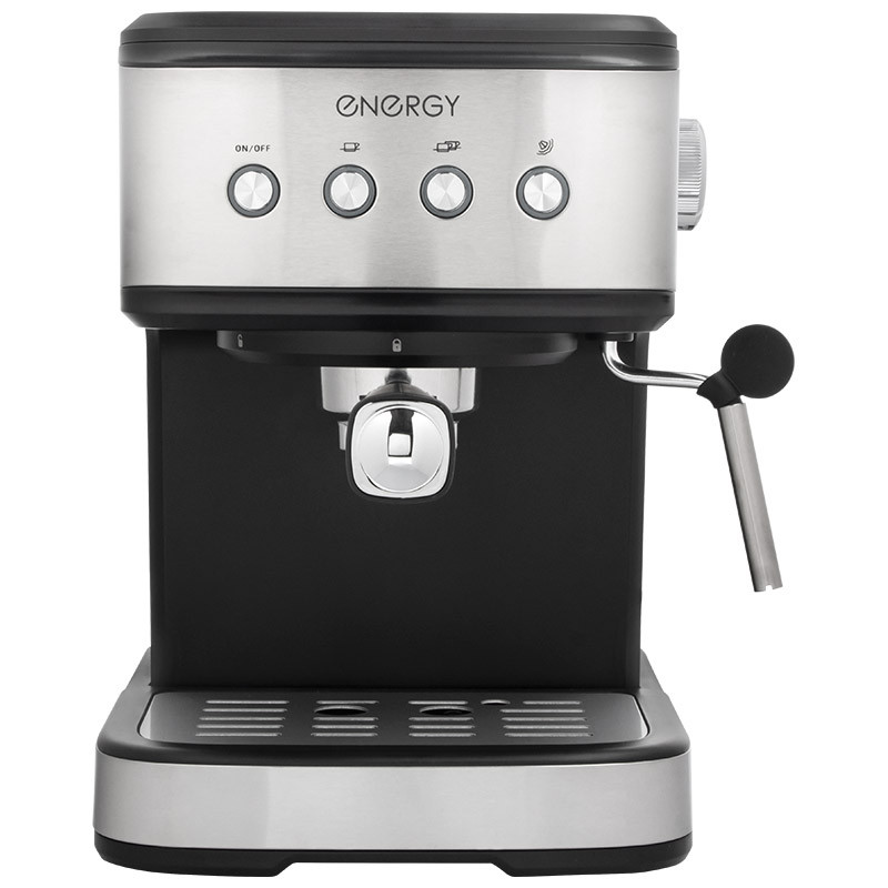 Кофеварка рожковая ENERGY EN-264R Черный; 1100Вт; 1.5л; Использовать кофе-молотый