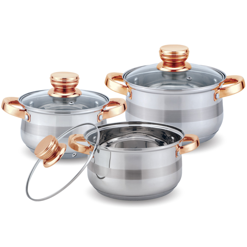 Набор кастрюль 6 предметов KELLI KL-4216