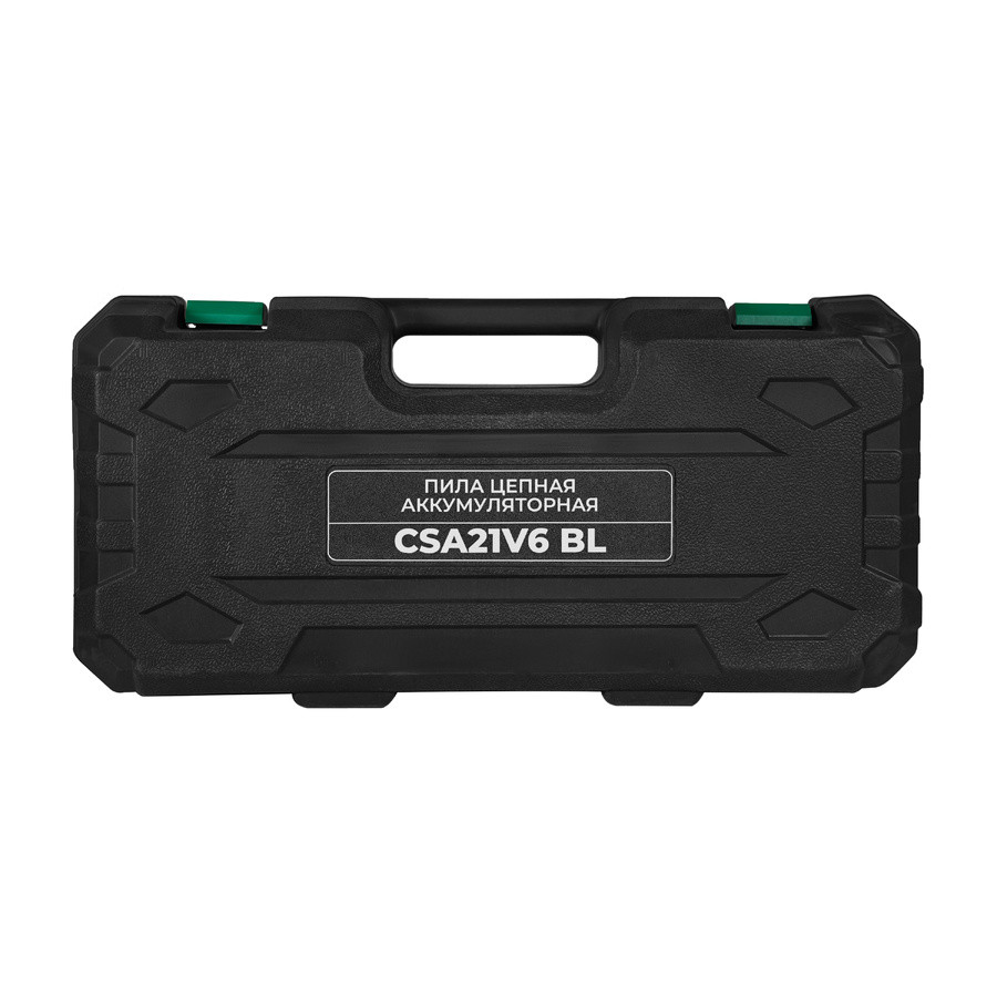 Пила цепная аккумуляторная бесщеточная ELECTROLITE CSA 21V6 BL, 2 Li-ion аккум., 2Аh, 37зв