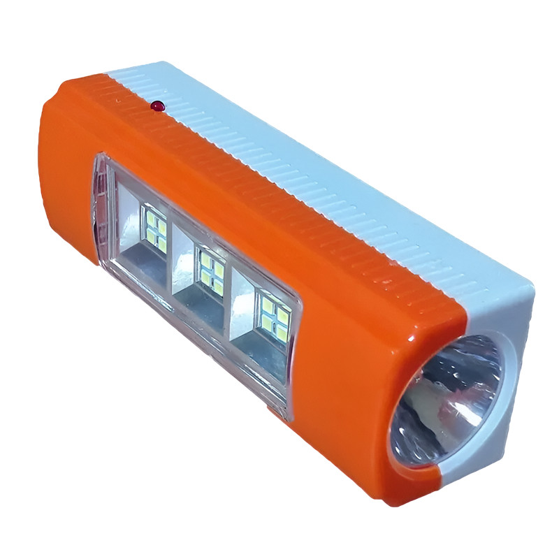 Фонарь аккумуляторный светодиодный UFR-007 orange, 2 режима, 1*1W+12*(2835), 200/ УФА006