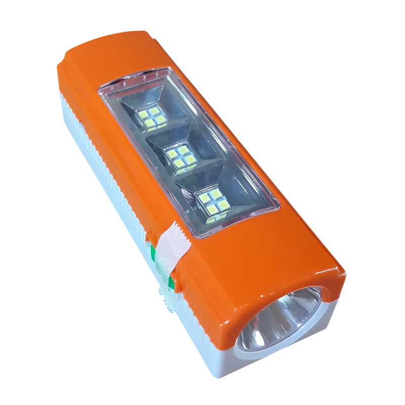 Фонарь аккумуляторный светодиодный UFR-007 orange, 2 режима, 1*1W+12*(2835), 200/ УФА006