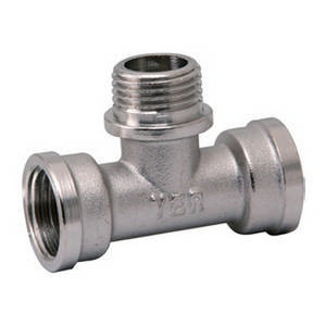 Тройник T 1/2"г*1/2"ш*1/2"г НИКЕЛЬ (100/10шт) TFHFN333