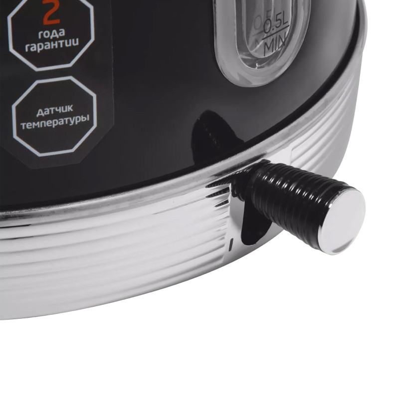 Чайник электрический LEONORD LE- 1910 RETRO STRIX Черный/Нерж.сталь;  2200Вт; 1,8л; 24 мес.гар.