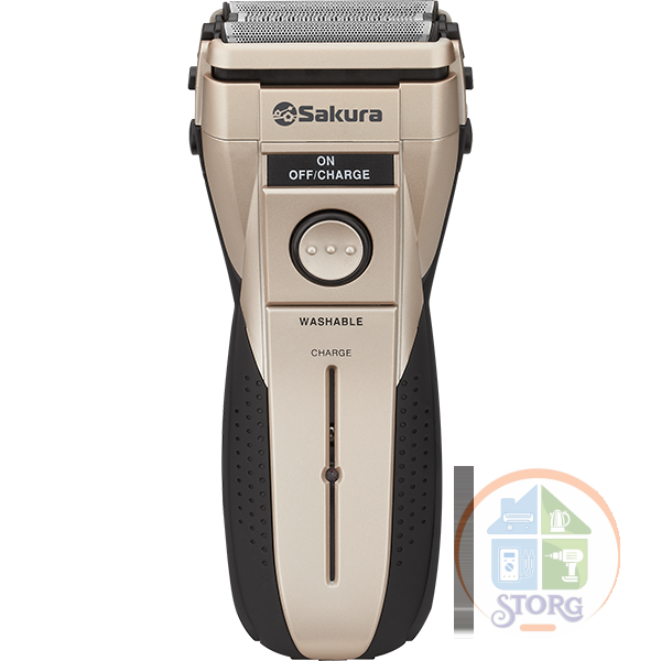 Бритва электрическая SAKURA SA-5407G, сухое и влажное бритьё, 3 независимые плавающие головки