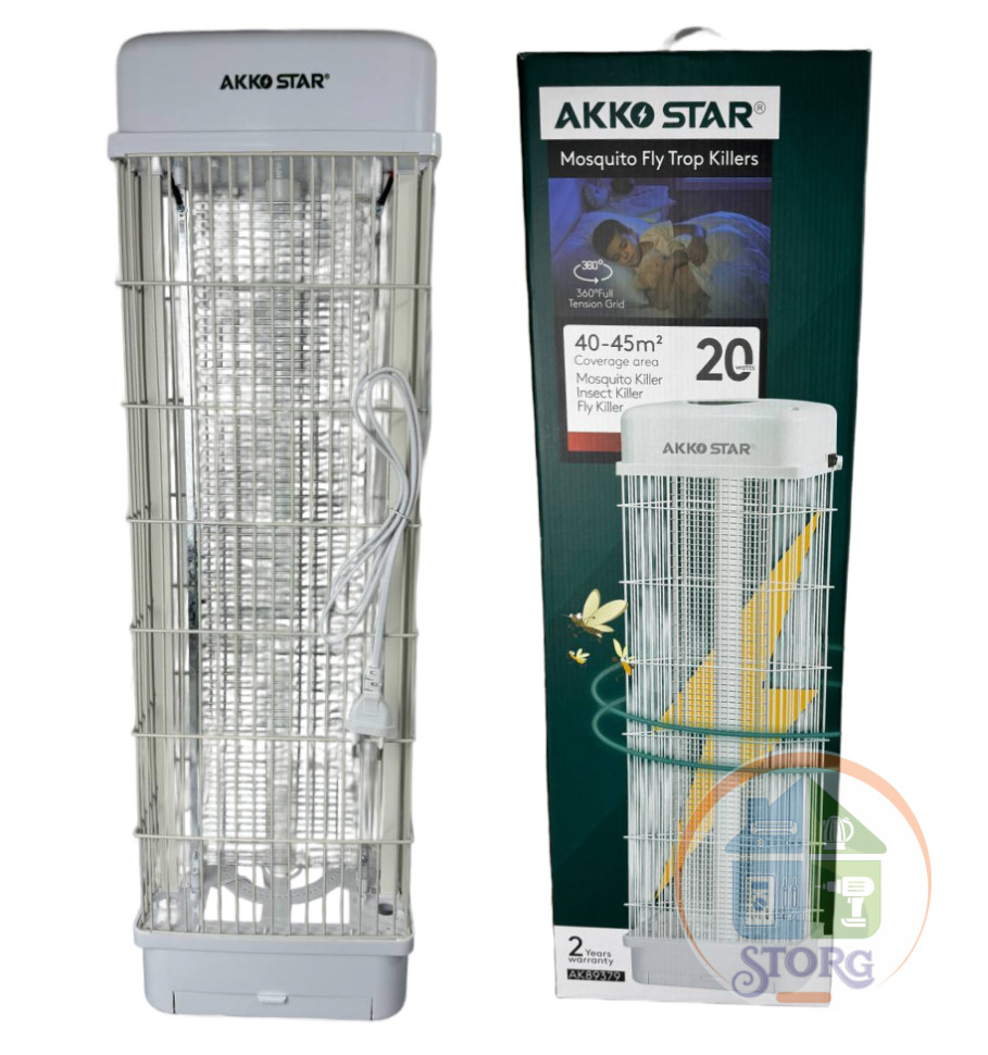 Уничтожитель насекомых электрическая ловушка  AKKO 20W до 60 m² вертикальный