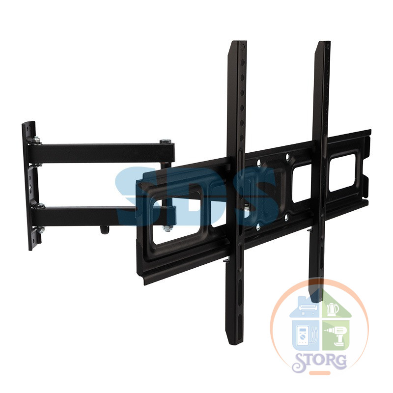 Кронштейн для телевизора REXANT HOME 30"- 65" дюймов, наклонно-поворотный, 2 колена