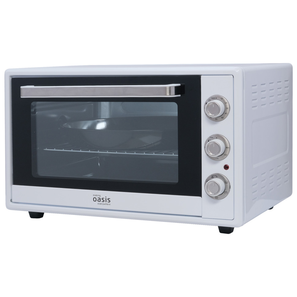Духовой шкаф OASIS everywhere M-70CW2, Белый, 70л, 2000Вт, Конвекция, 5 реж., 2-е стекло, 50-250 °С