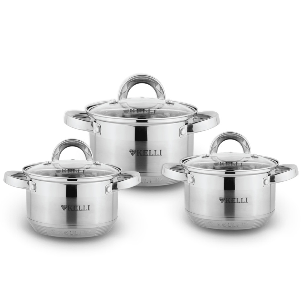 Набор кастрюль 6 предметов KELLI KL-4246