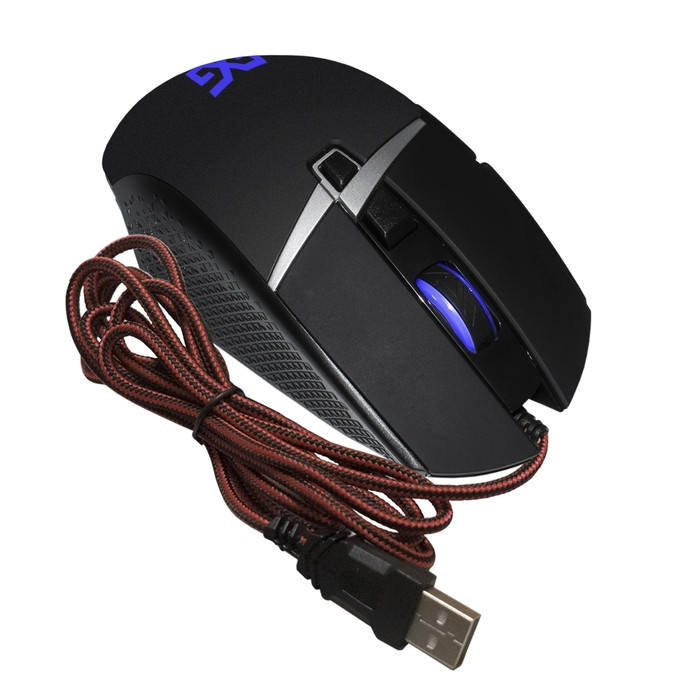 Мышь проводная ExeGate Gaming Standard Laser GML-13, Черный, 4000 dpi, USB, кнопки - 8