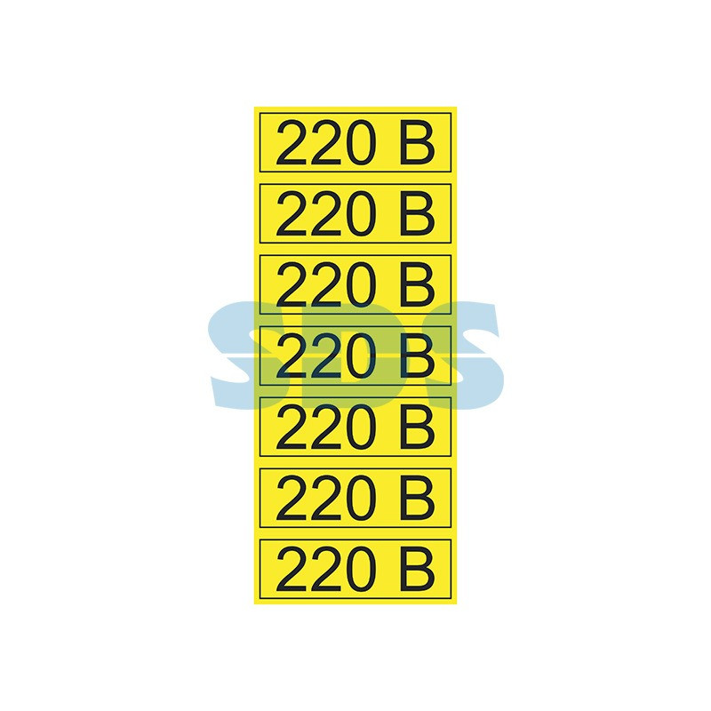 Наклейка знак электробезопасности «220 В» 35х100 мм REXANT 70шт., 56-0007-2