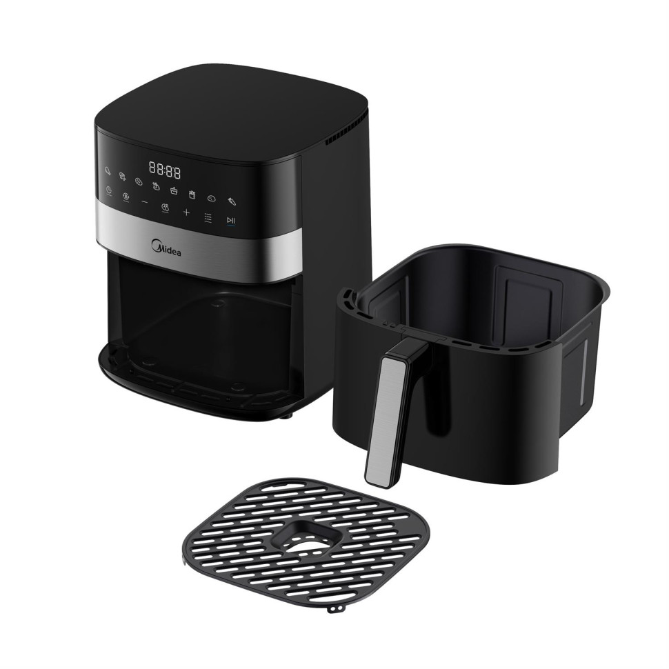 Аэрогриль Midea MAF-CN65E(WB), Черный, 1700Вт, 6л, 9 авто программ