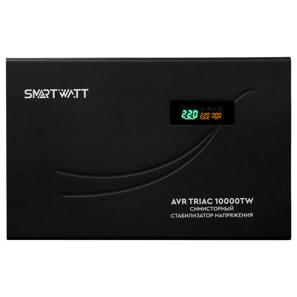 Стабилизатор напряжения симисторный SMARTWATT AVR Triac 10000TW (10000ВА, 100–260 В, 12 мес.гар.) Стабилизатор напряжения симисторный SMARTWATT AVR Triac 10000TW (10000ВА, 100–260 В, 12 мес.гар.)