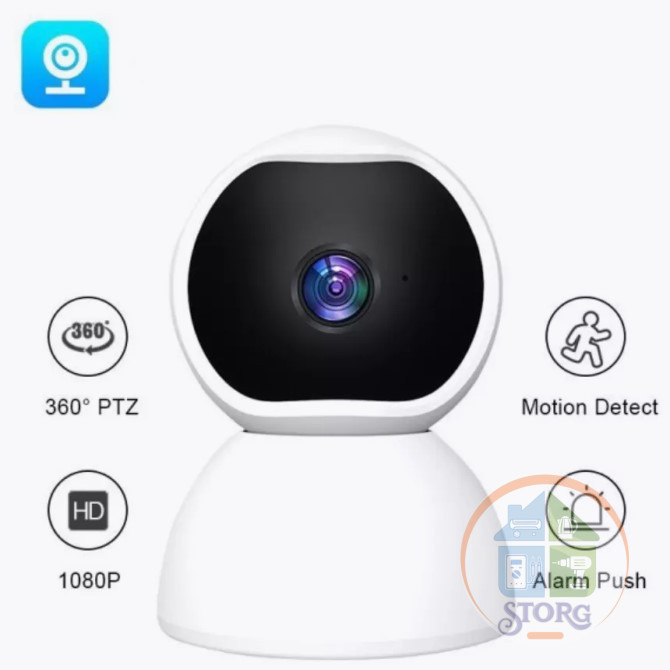 Домашняя поворотная IP-Камера V390 (WI-FI)  2Mp, WiFi 802.11b/g/n, 2,4 GHz