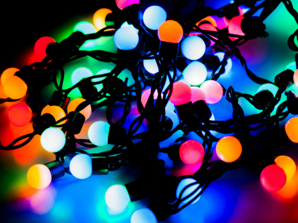 Уличная Гирлянда S-Torg 40Led Шарик (разноцвет) черный провод