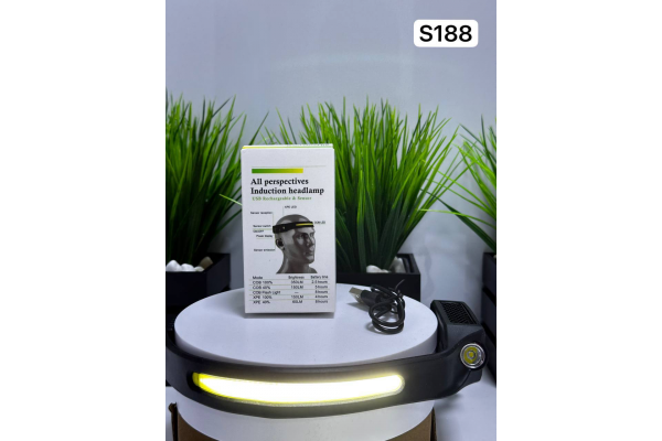 Фонарь налобный светодиодный S-TORG FL05 ( S188 ) встроенный АКБ Li-one