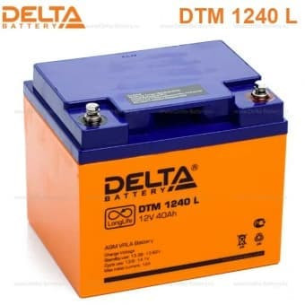 Аккумуляторная батарея для ИБП Delta DTM 1240 L (12V, 40Ah, под болт M6) увелич.срок службы (10 лет)