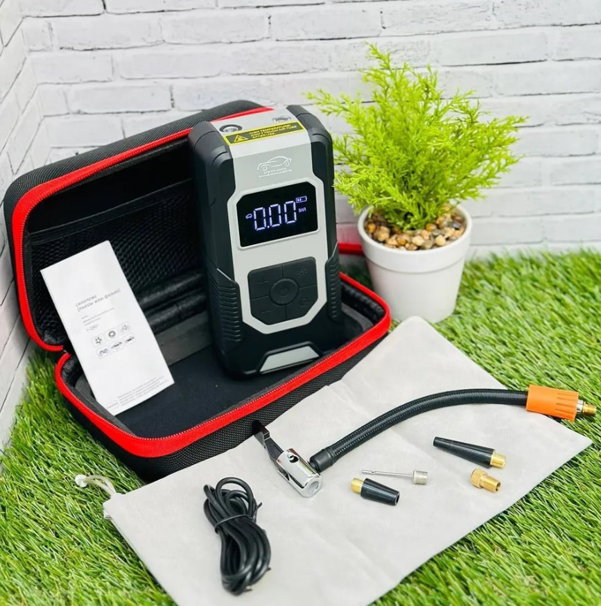 Автокомпрессор Портативный насос QB01 120W/150PSI/7500mAh