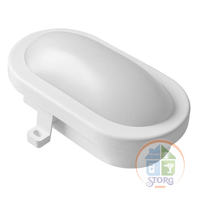 Светильник светодиодный Oval IP65, овальный Ш190мм, 8W, 4000К, влагозащита