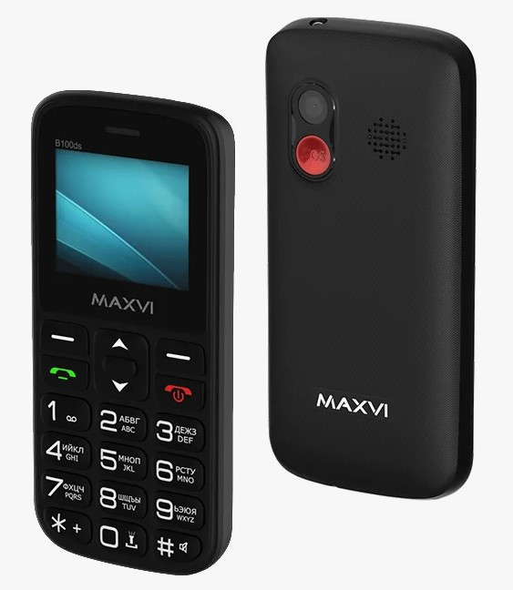Мобильный телефон Maxvi B100i черный