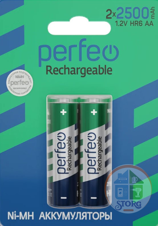 Аккумулятор Perfeo AA2500mAh/2BL
