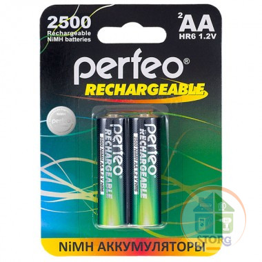 Аккумулятор Perfeo AA2500mAh/2BL