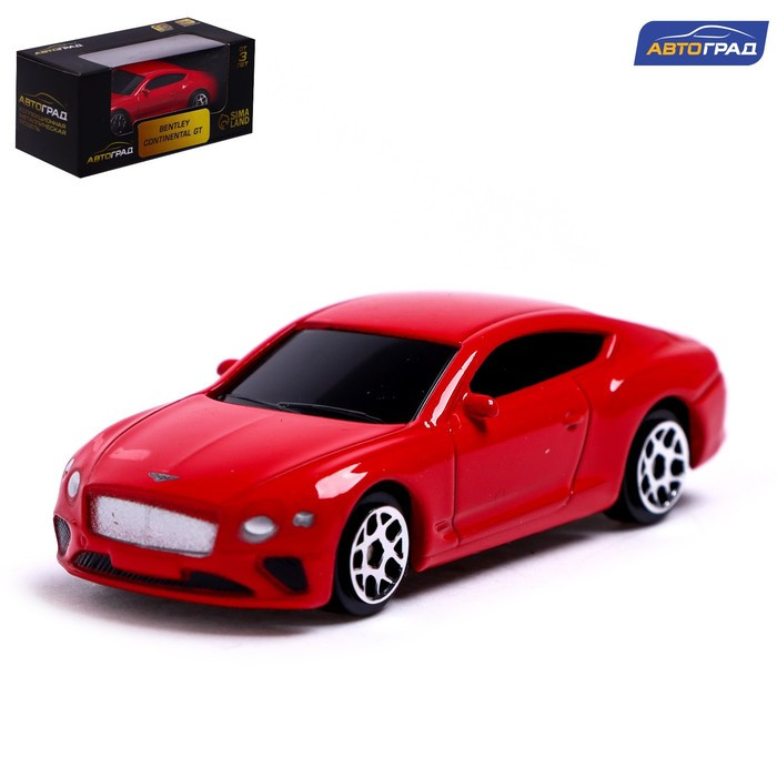 Машина металлическая BENTLEY CONTINENTAL GT, 1:64, цвет красный   7152984