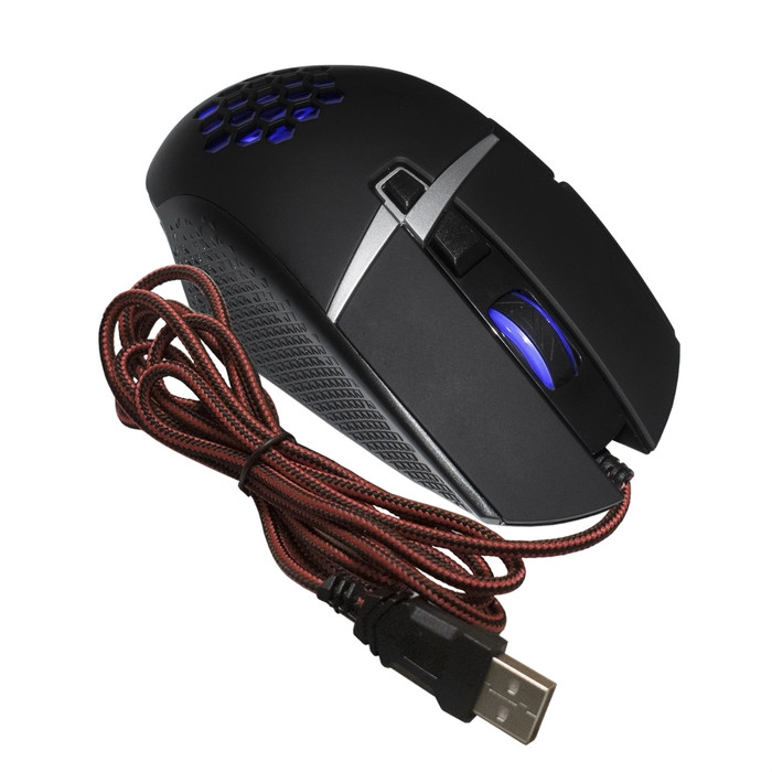 Мышь проводная ExeGate Gaming Standard Laser GML-14, Черный, 4000 dpi, USB, кнопки - 8