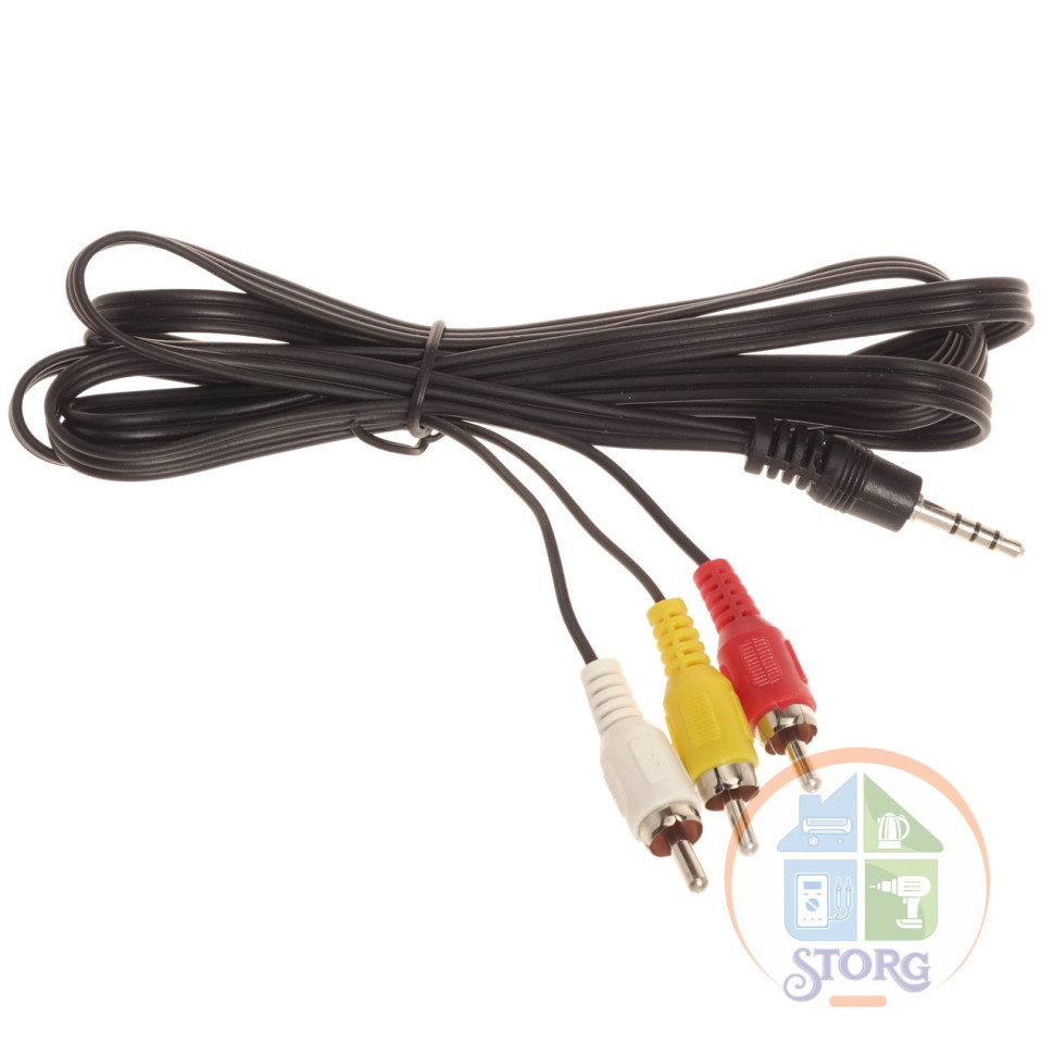 Кабель AUX+3RCA 1,5m дешевый