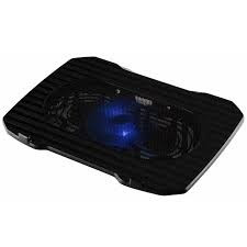 Подставка для ноутбука до 15,6" Buro BU-LCP156-B114 Black, вентилятор: 140 мм, поток: 74.35 CFM, уровень шума: 20 dB(A), сквозной USB-разъём, LED подс