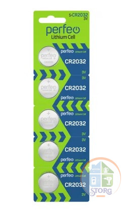 Элемент питания Perfeo CR2032/5BL Lithium Cell