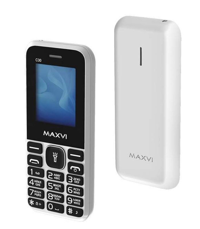Мобильный телефон Maxvi C30 White Мобильный телефон Maxvi C30 White