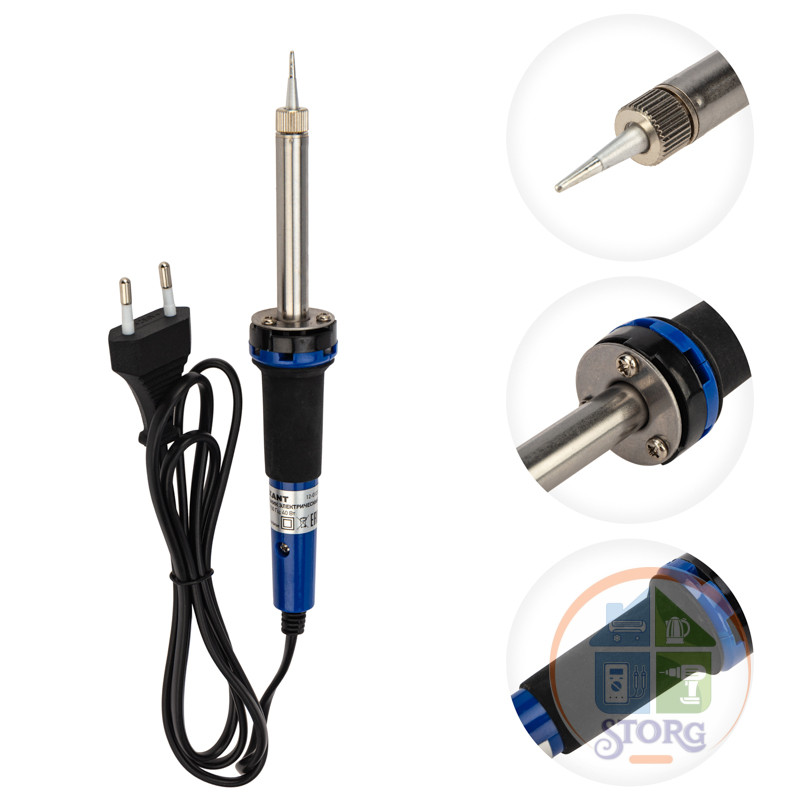 Паяльник с керамическим нагревателем, долговечное жало 220V/ 30 Вт  REXANT