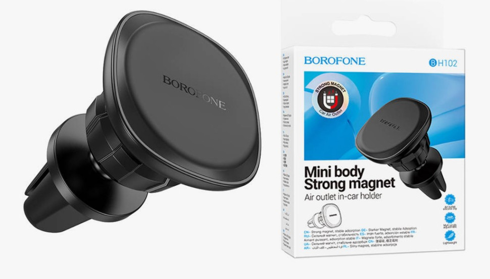 Холдер (автодержатель) BOROFONE BH102 Cloud magnetic car holder(air outlet) (черный) Холдер (автодержатель) BOROFONE BH102 Cloud magnetic car holder(air outlet) (черный)