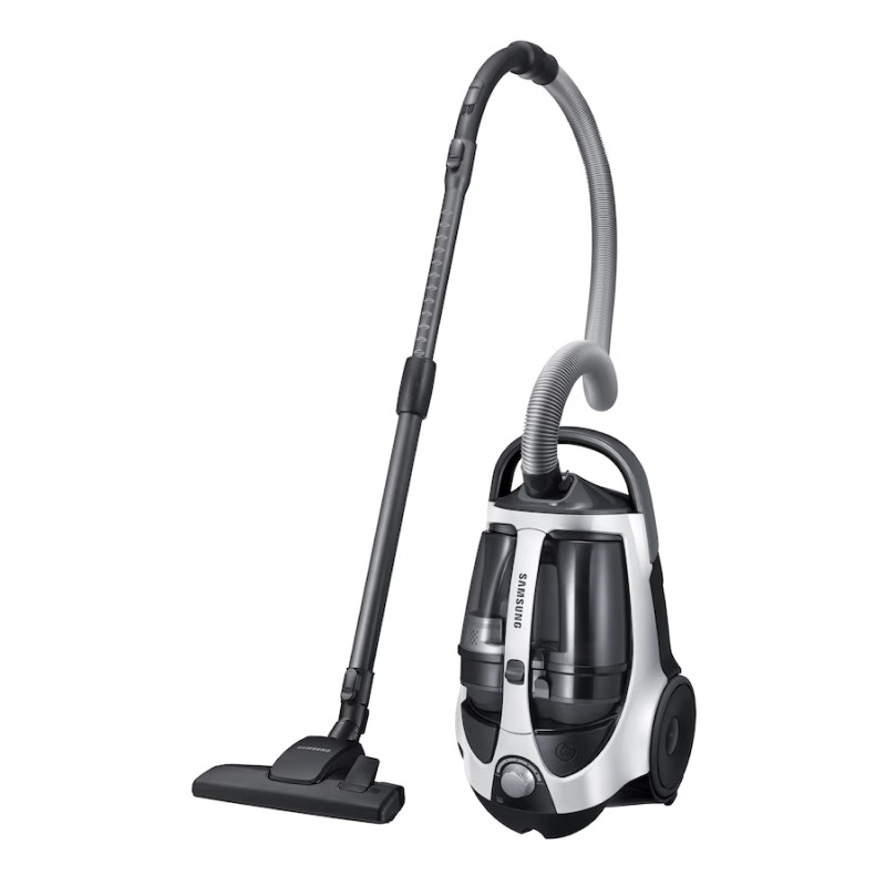 Пылесос SAMSUNG VCC8835V37, Белый/черный, пылесборник контейнер 2л, 430/2200 Вт, уборка сухая