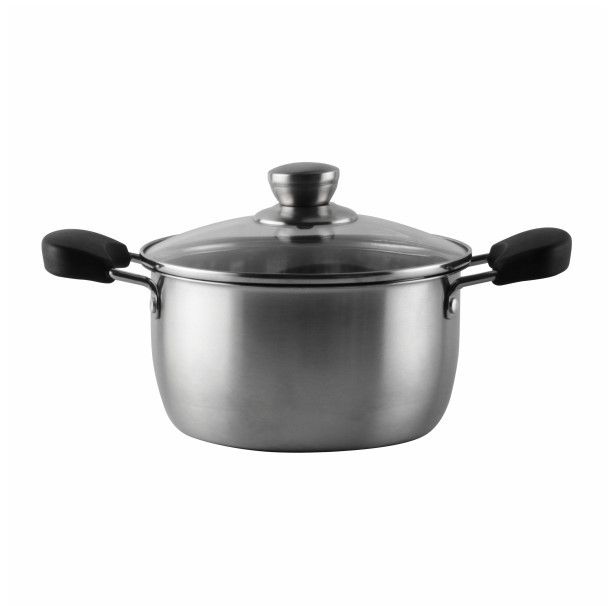 Кастрюля SAKURA SA-P9020 BASIC, 20х11см, 3,5л, с крышкой, нержавеющая сталь 201