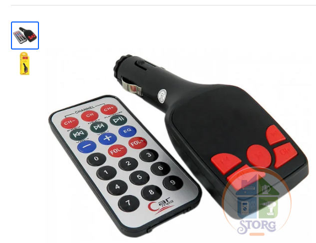 Автомобильный FM модулятор  FM02  FM/USB/TF/AUX3.5 (black)  10pcs
